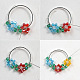 Flower Wreath Dangle Earrings-4