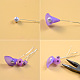 Purple Flower Hair Stick-3