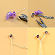 Purple Flower Hair Stick-4