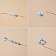 Large bracelet de perles avec perles d'aigue-marine bleues-3