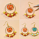 Halloween Bicolor Pumpkin Earrings-4