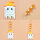 Halloween Fuse Beads Ghost Earrings-7
