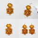 Maple Crystal Beaded Earrings-8