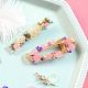 Beautiful Hair Clips of UV Resin with Flower-7