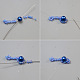 Blue Pearl Bowknot Choker-5