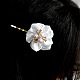 Épingle à cheveux en ruban avec fleur délicate-7