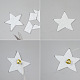 Broche bordado en forma de estrella brillante-3