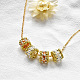 Golden Loop Beaded Necklace-1