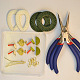 PandaHall Selected idea su set di orecchini colorati con pendenti intrecciati-2