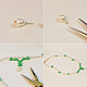 Pearl&Green Glass Bead Necklace-7