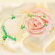 Pearl&Green Glass Bead Necklace-8