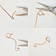 PandaHall Selected tutorial sul portachiavi a forma di cavalluccio marino avvolto in filo metallico-3