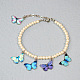 PandaHall Selected Idea on Butterfly Pearl Bracelet-7