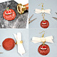 PandaHall Selected idea sobre pendientes navideños con sello de cera-5