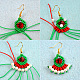 Christmas Knitted Beaded Earrings-4