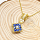 PandaHall Selected idée de pendentif en perles de verre bicône rhombique-7