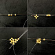 PandaHall Selected tutorial sul braccialetto con perline dorate-3