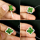 PandaHall Selected Tutorial on Green Crystal Beaded Bracelet-4