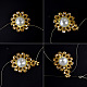Bracelet tournesol en perles de verre-5