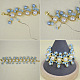 Blue-themed Beaded Bracelet with Pearls and Glass Beads-6