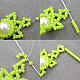 Green Seed Beaded Bracelet with Pearl-5