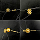 PandaHall Selected tutorial sul braccialetto con perline dorate-4