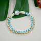Bracelet de perles de cristal exquis-7