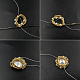 PandaHall Selected idea su un braccialetto con perline e castoni dorati-4