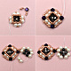 PandaHall Selected Tutorial on Bezel Bicone and Pearl Beaded Bracelet-4