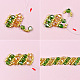 Bracelet toupie simple en perles aux couleurs printanières-4