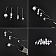 PandaHall Selected idée sur des boucles d'oreilles chandelier antiques en argent-3