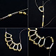 Bracelet de perles avec chaîne en strass-3