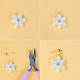 Beaded Snowflake Earrings-5