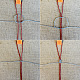 Anillo de cuerda trenzada de flor de durazno-3