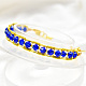 Blue Wire Wrapping Beaded Bracelet-8