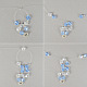 PandaHall Selected Tutorial zum blauen Doppelkegel-Glasperlenarmband-4