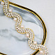 Bracelet de perles avec chaîne en strass-8