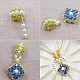PandaHall Selected idée de pendentif en perles de verre bicône rhombique-6