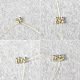 Collier pendentif coeur arc-en-ciel perlé de graines-3