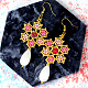 PandaHall Selected 花の形をしたシードビーズのイヤリングのチュートリアル-1