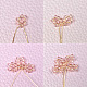 Aretes de aro de perlas con tulipán con cuentas de semillas-3