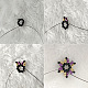 PandaHall Selected Tutorial zu dreifarbigen Blumenohrringen mit Saatperlen-3