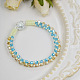 Bracelet de perles de cristal exquis-1
