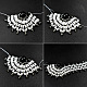 PandaHall Selected tutorial sul braccialetto ondulato con perline di vetro bianche e nere-5