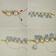 Blue-themed Beaded Bracelet with Pearls and Glass Beads-5