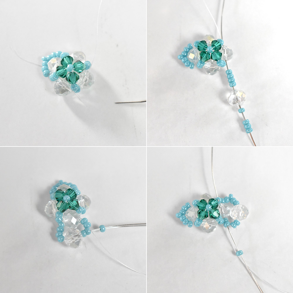 Браслет из стеклянных бусин в весеннем стиле-5