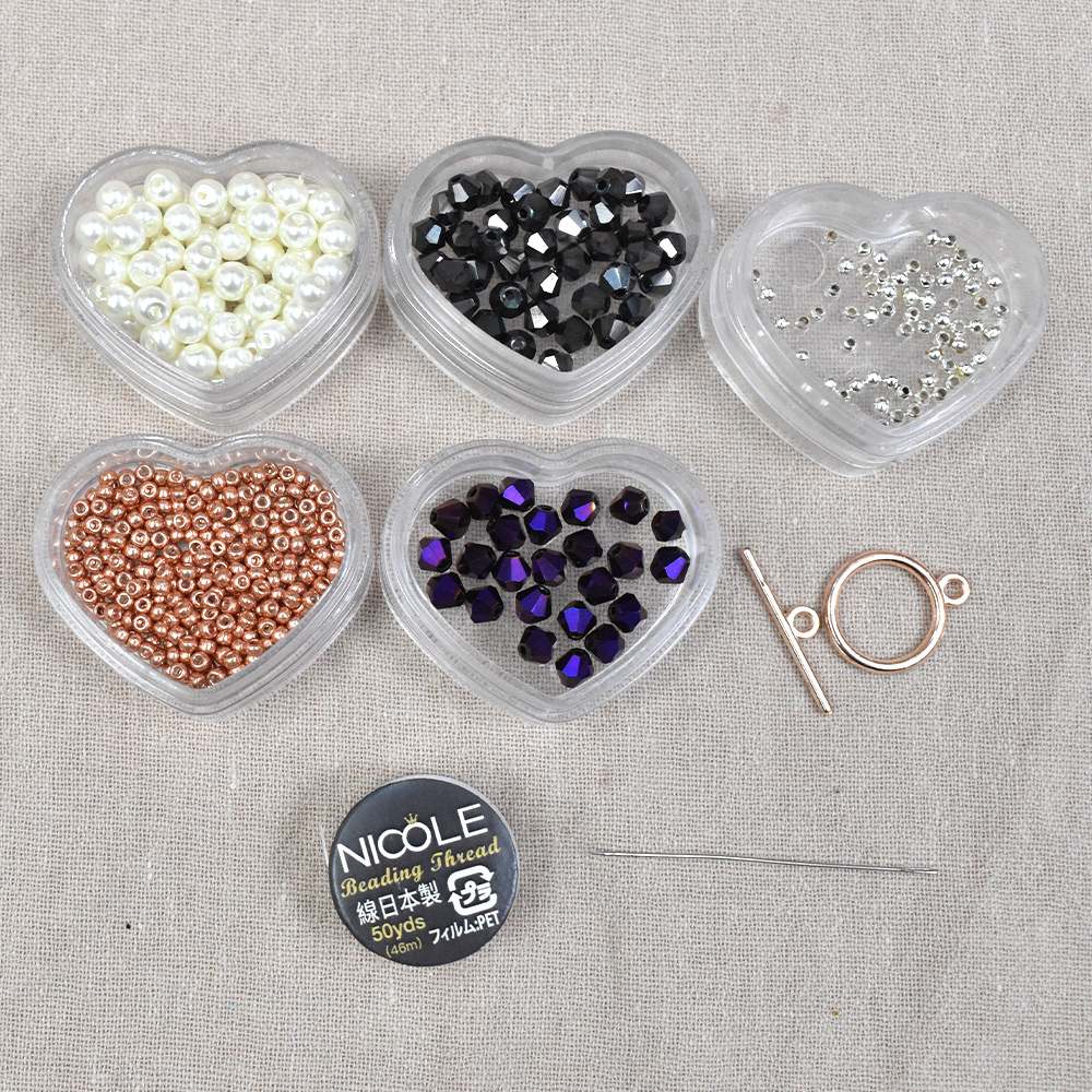 PandaHall Selected мастер-класс по биконусному безелю и браслету из жемчужных бусин.-2