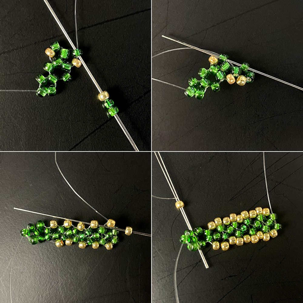 PandaHall Selected мастер-класс по изготовлению колье с бантом из бисера-4