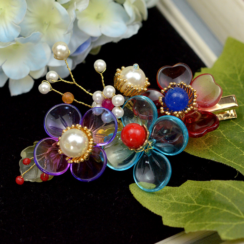 Шпильки для волос в китайском стиле с витыми цветами-1