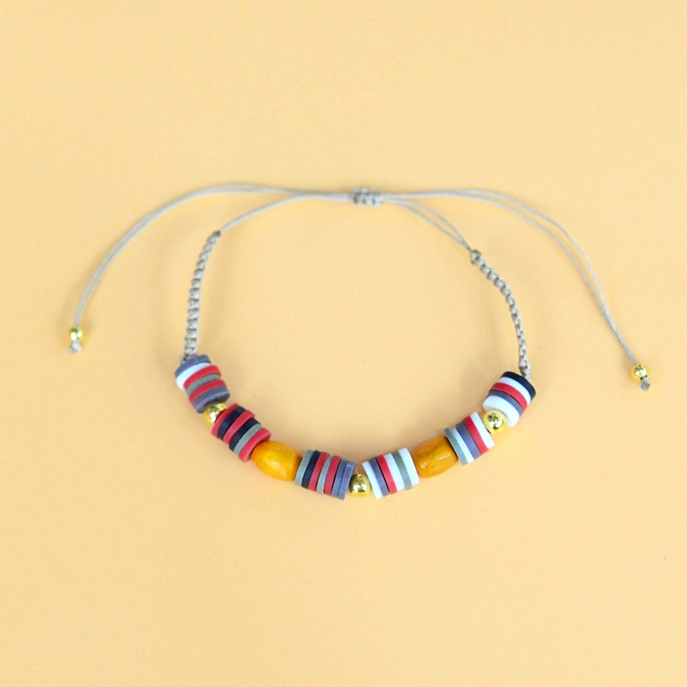 PandaHall Selected мастер-класс по изготовлению браслета из бисера из полимерной глины.-6